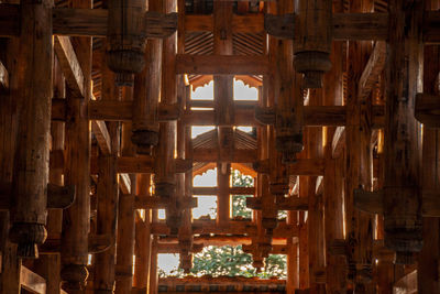 Full frame shot of ceiling of building