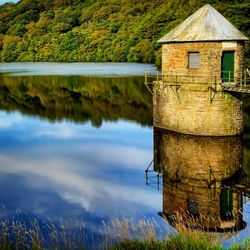 Scenic view of lake