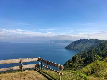 View of lake toba from the hill