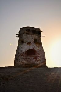 Low angle view of castle against sky