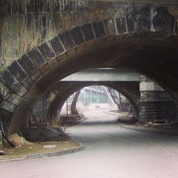 Arch bridge in tunnel