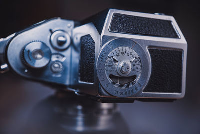 Close-up of camera