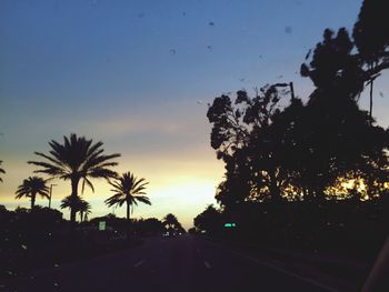 Road at sunset