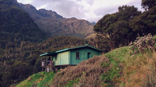 Cabin in the mountains, rwenzori mountains, uganda