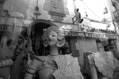 Low angle view of statue