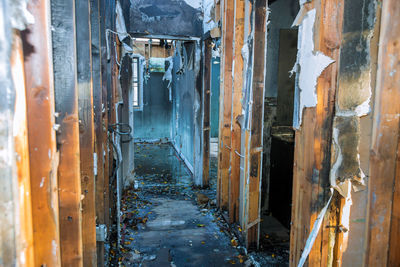 Panoramic view of abandoned building