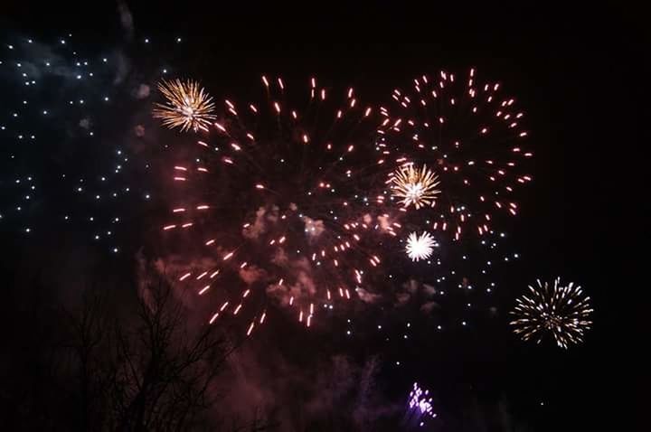 FIREWORKS DISPLAY AT NIGHT