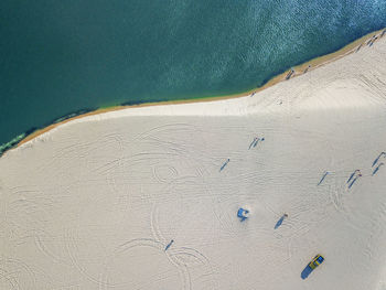 White sand dunes - bau sen, bau trang, it's one of best destinations in binh thuan. vietnam.