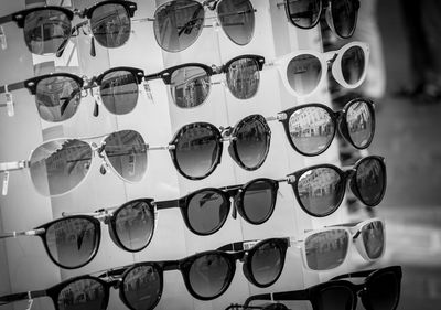 Row of sunglasses