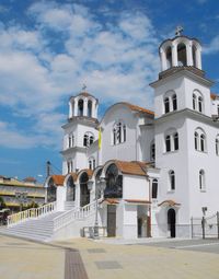 Low angle view of building against sky