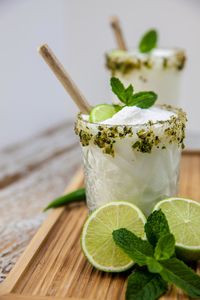 Close-up of drink on table