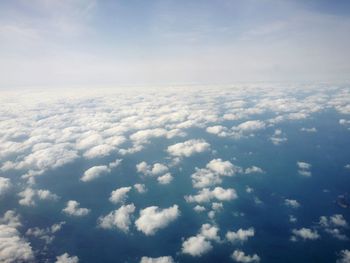 Aerial view of clouds in sky