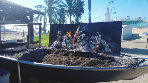 Container against sky