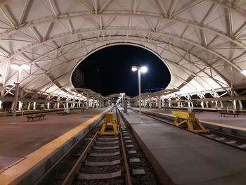 Railroad station platform