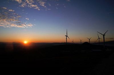 Sunset over landscape