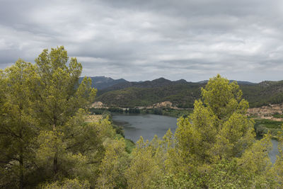 Scenic view of river against sky