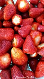 Full frame shot of strawberries