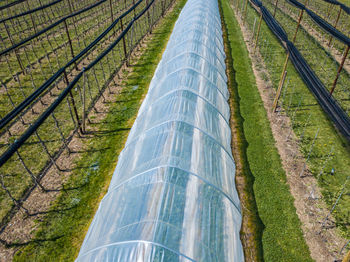 Panoramic shot of agricultural land