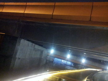 Road passing through tunnel