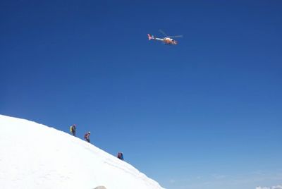 Low angle view of parachute