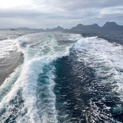 Scenic view of sea against sky