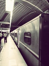 Train at railroad station