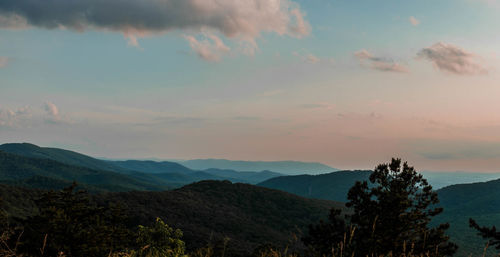 Scenic view of dramatic landscape