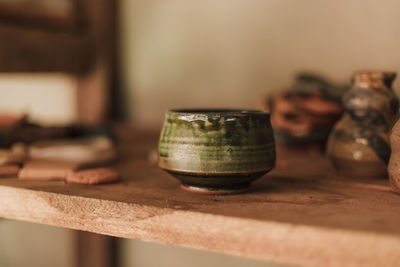 Close-up of food on table at home