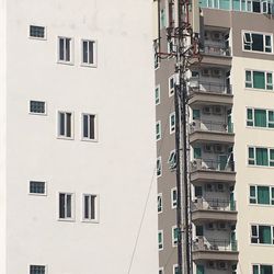 Low angle view of residential building