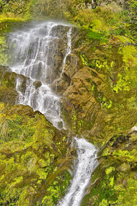 Scenic view of waterfall