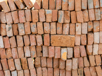 Full frame shot of stone wall