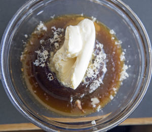 Close-up of ice cream in plate