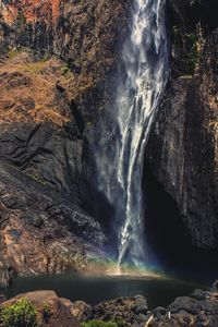 River flowing through rocks