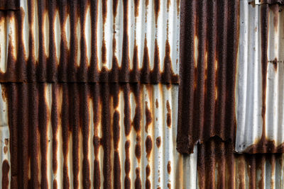 Full frame shot of rusty metal