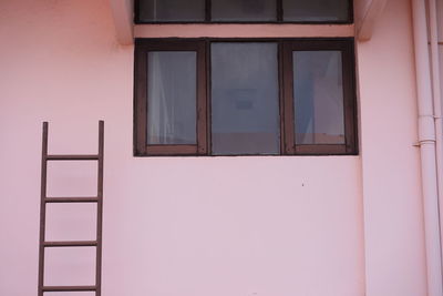 Low angle view of window on building