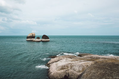 Scenic view of sea against sky