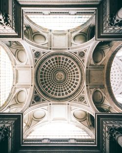 Low angle view of ceiling of building