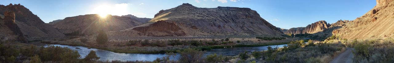 Scenic view of river against sky