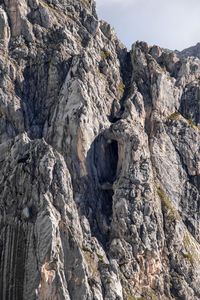 Rock formation against sky