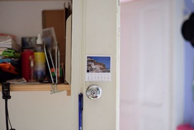 Open door in a house