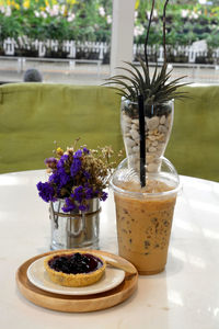 Close-up of potted plant on table