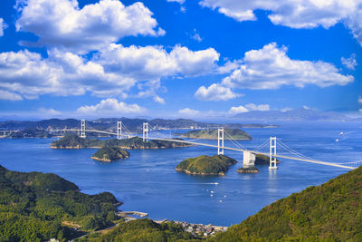 Kurushima strait bridge on shimanami kaido