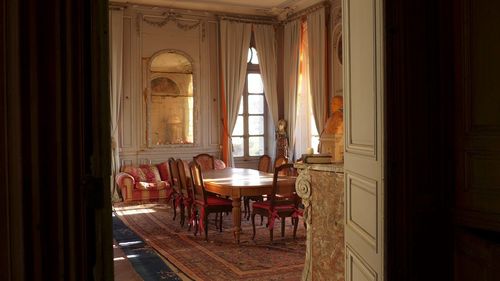 Chairs and table at home