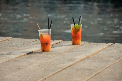 Close-up of drink on table