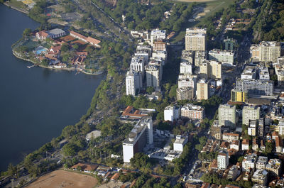 High angle view of cityscape