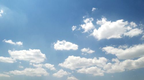 Low angle view of clouds in sky