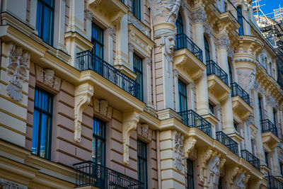 Low angle view of building against sky