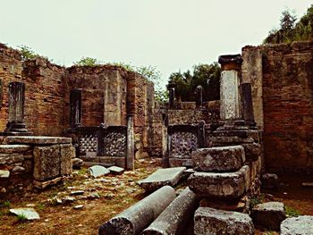 Old ruin of building