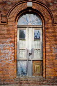 Entrance of old building