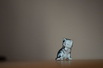 Close-up of horse on table